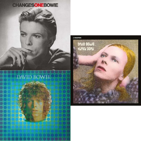 Changesonebowie (180G) & David Bowie Aka Space Oddity & Hunky Dory [LP Vinyl Bundle]