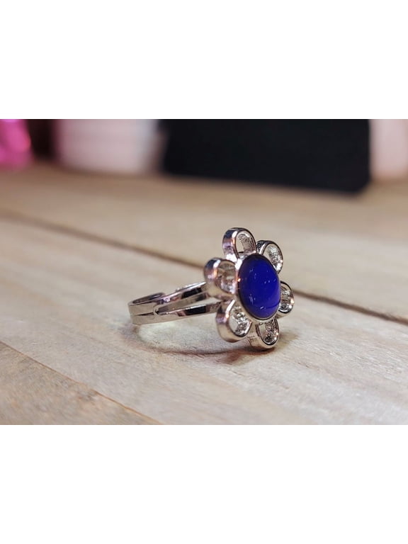 Changing Color Mood Stone Adjustable Ring | Cute trending Mood Ring Sunflower
