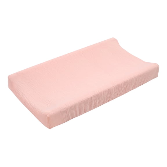 Changing Pad Cover, Cotton Muslin Waterproof Breathable Elastic Straps for Table, Easy to Remove and Machine Washable, 81 x 41 cm
