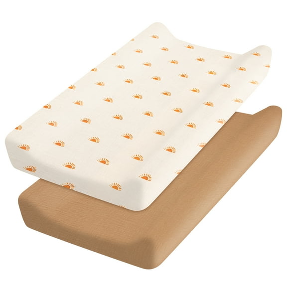 Changing Pad Cover Easy to Clean Baby Diaper Soft Changing Pad Sheets Flexible Changing Table Pad Cover Comfortable Cotton Fitted Diaper for Baby Girls