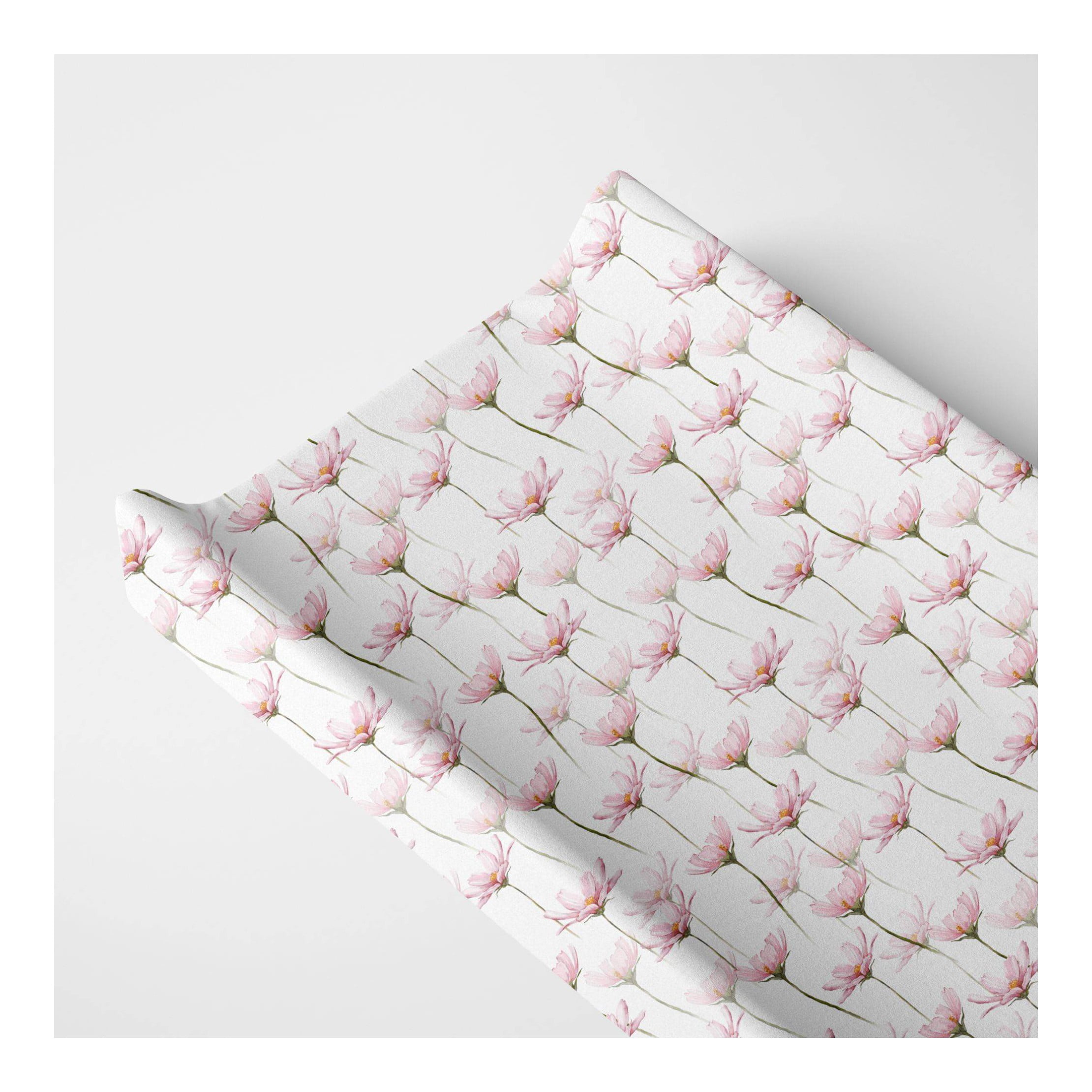 Changing Pad Cover - Pink Petals