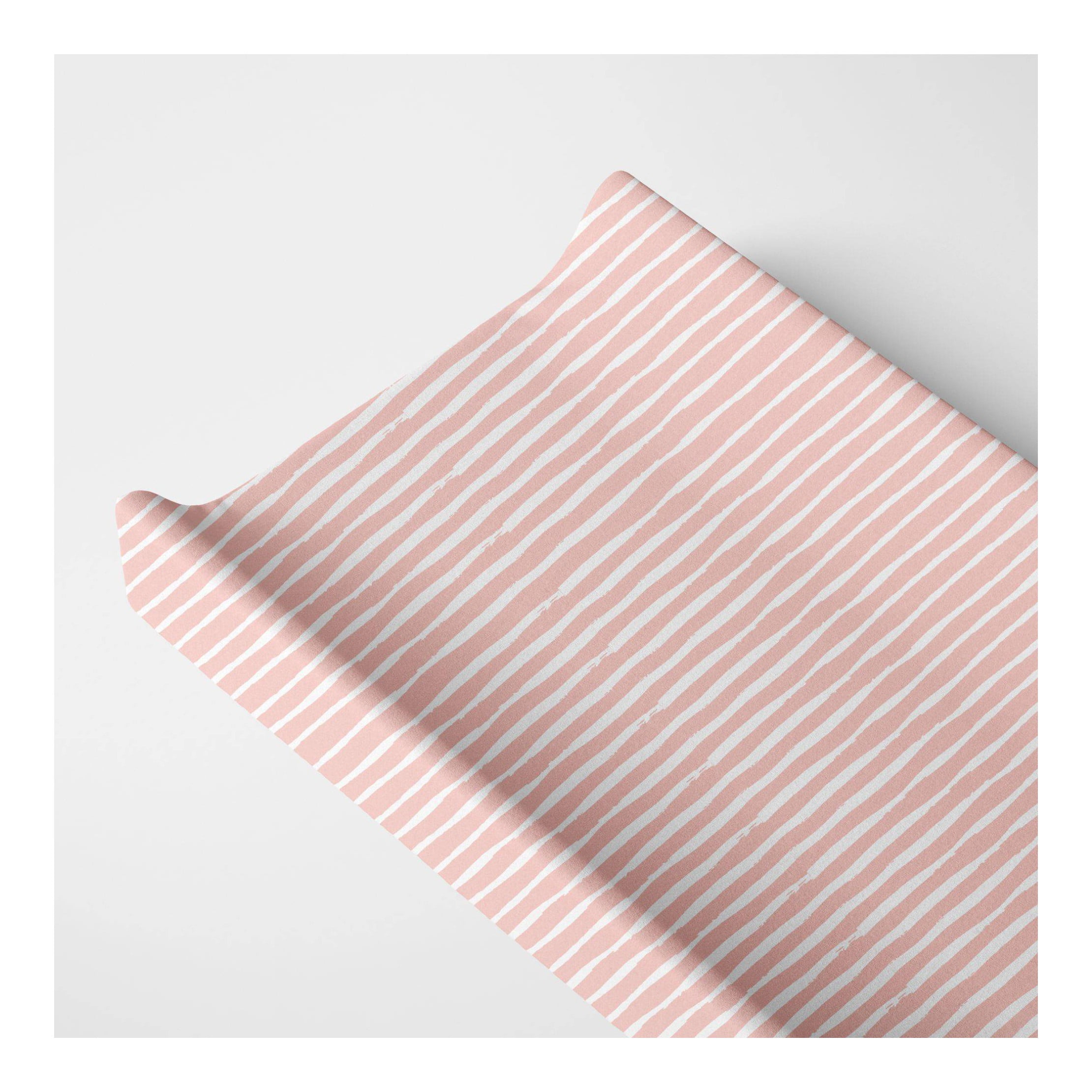 Changing Pad Cover - Pink Stripes