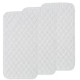 thumbnail image 1 of Changing Pad Liners 3 Pack, Waterproof Bamboo Cotton Blend, Soft Absorbent Reusable Liner for Baby Changing Table,White Rectangular, 1 of 9