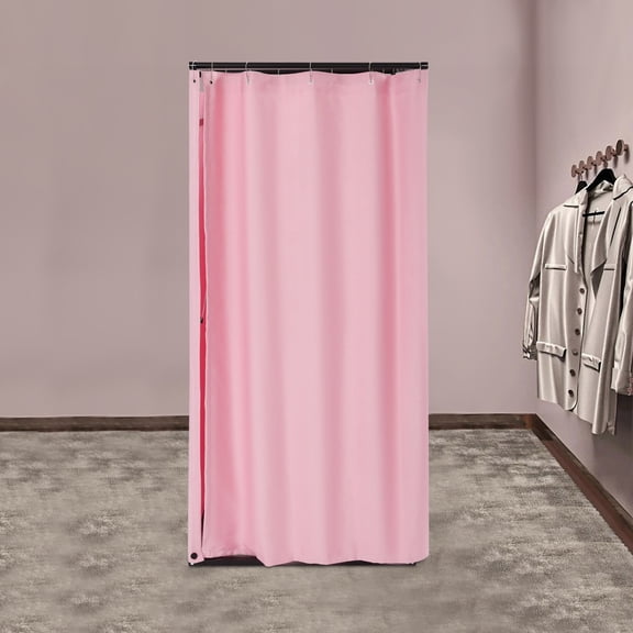 Changing Room, 85*85*200cm Portable Fitting Room, Portable Changing Room with Curtain Pink