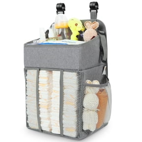 Changing Table Diaper Organizer -  Hanging Diaper Stacker  (Gray)