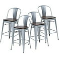 Changjie 30 Inches Stools Counter Height Stools with Back Modern