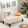 thumbnail image 1 of Changjie Furniture Small Loveseat Sofa Couch Upholstered Small Love seat Mini Sofa Couch for Bedroom Living Room (Ivy), 1 of 9