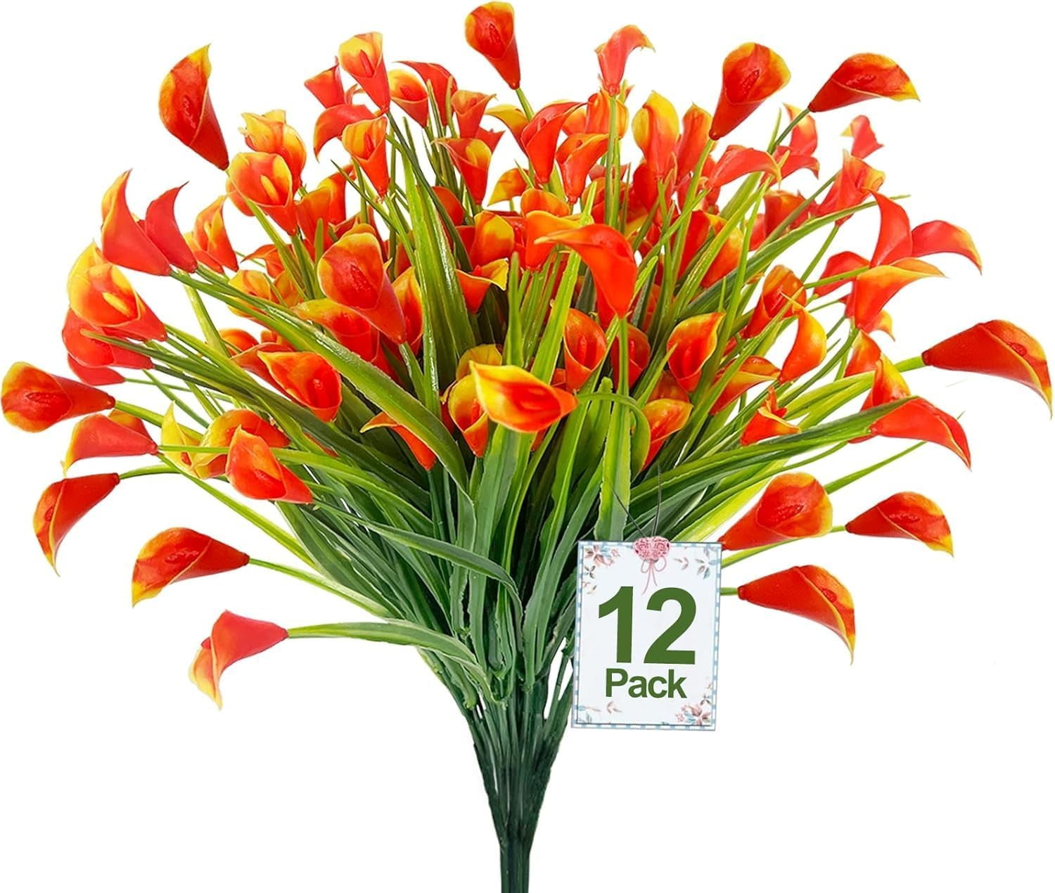 DuHouse 12pcs 26" Artificial Calla Lily Flowers - Real Touch, Long Stem Faux Lilies For Tall Vases, Wedding & Home Decor
