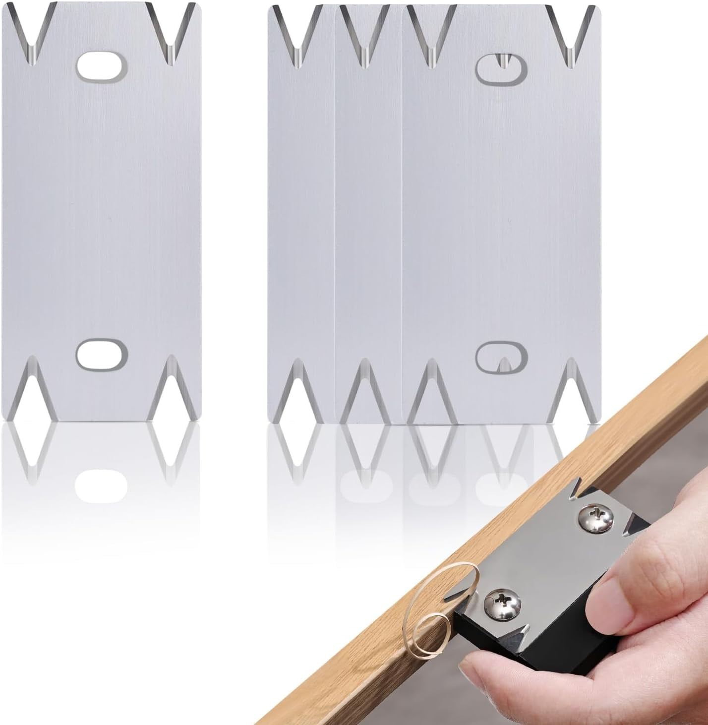 Changmaius Edge Banding Trimmer for Straight/Curved Edges, Stainless ...