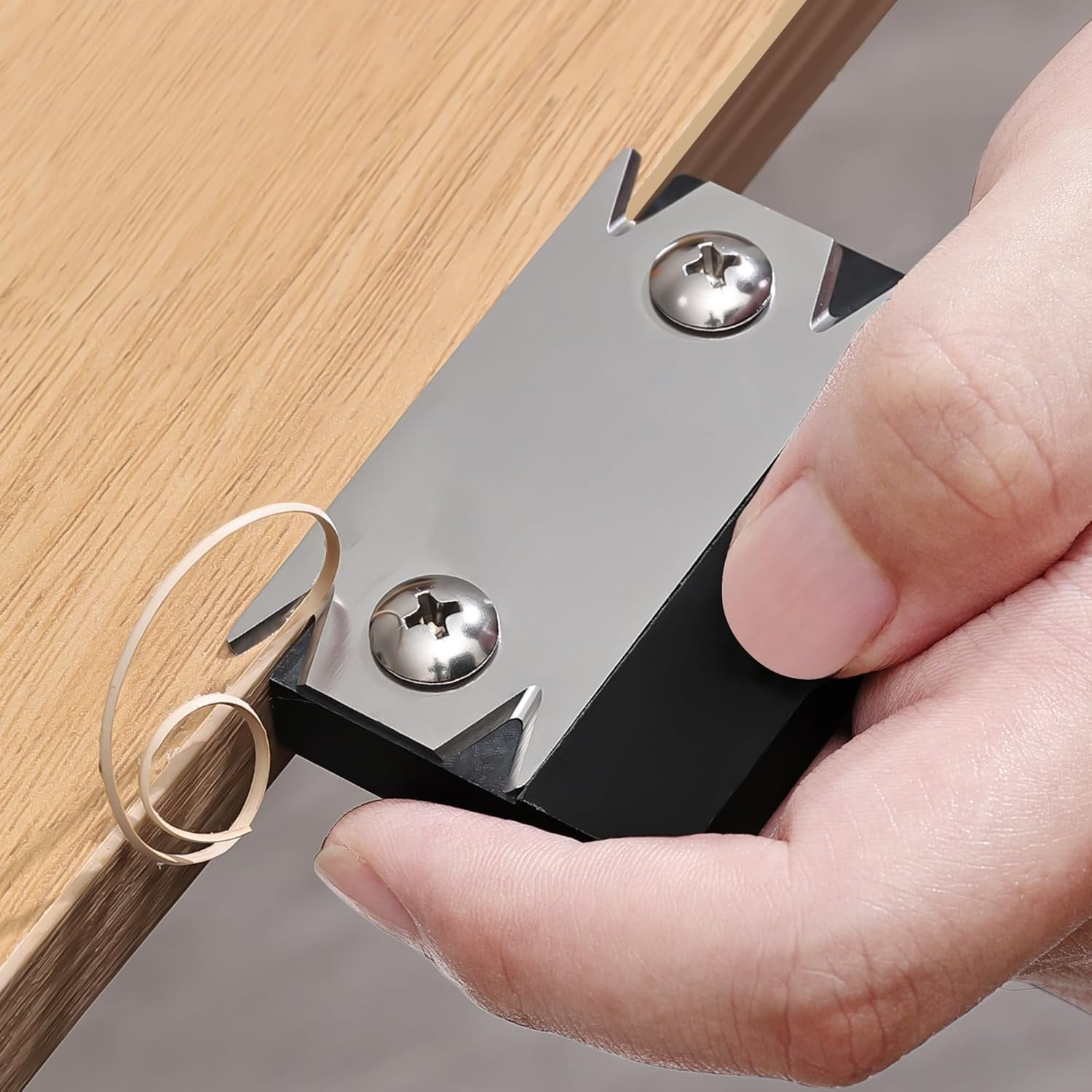 Changmaius Edge Banding Trimmer for Straight/Curved Edges, Stainless ...