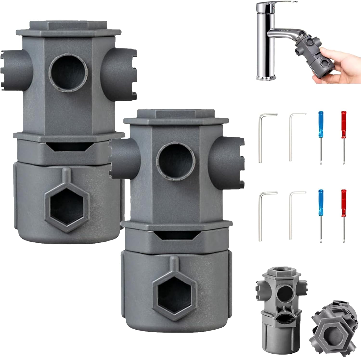 Chiave Multiuso Per Rubinetti 16 In 1 - Attrezzo Idraulico Per Bagno E Cucina - Foto 6