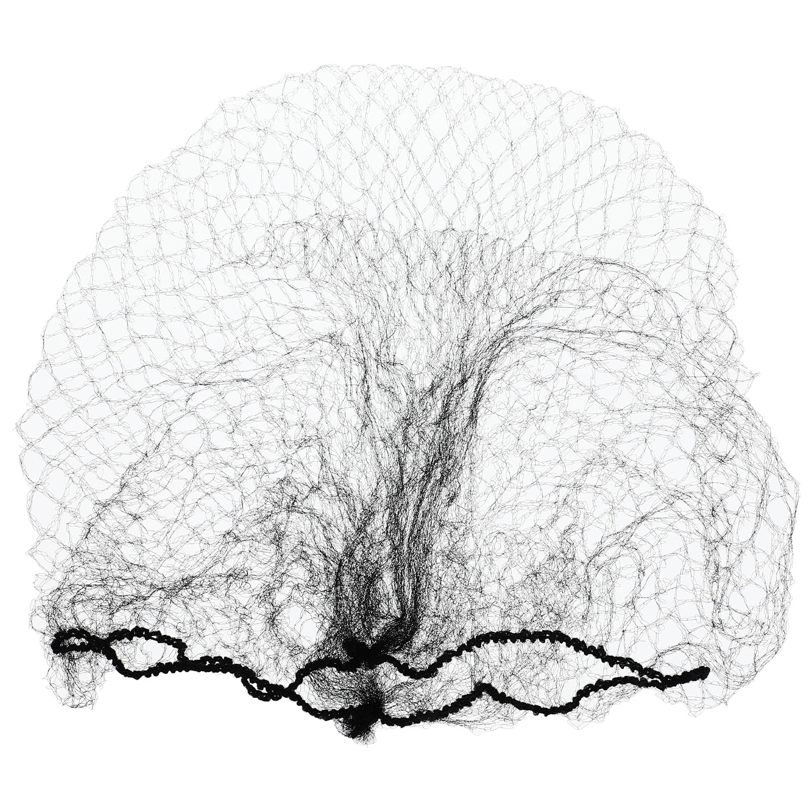 Changmusheng 100pcs Hair Nets Invisible Elastic Mesh (Black)
