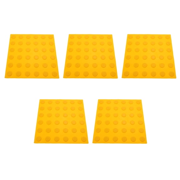 FOXNOVO Raised Marker for Blind Yellow PVC 5Pack re with Raised Dots Path