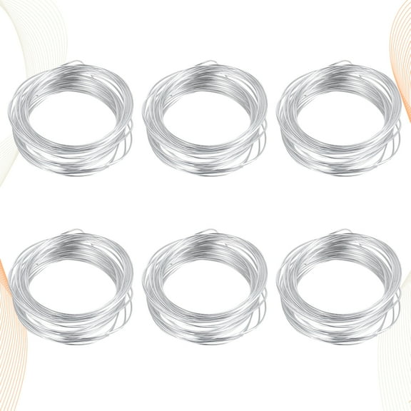 Changmusheng 6 Roll Armature Wire Aluminum Building Wiring Aluminum Wire Bendable Wires for Jewelry