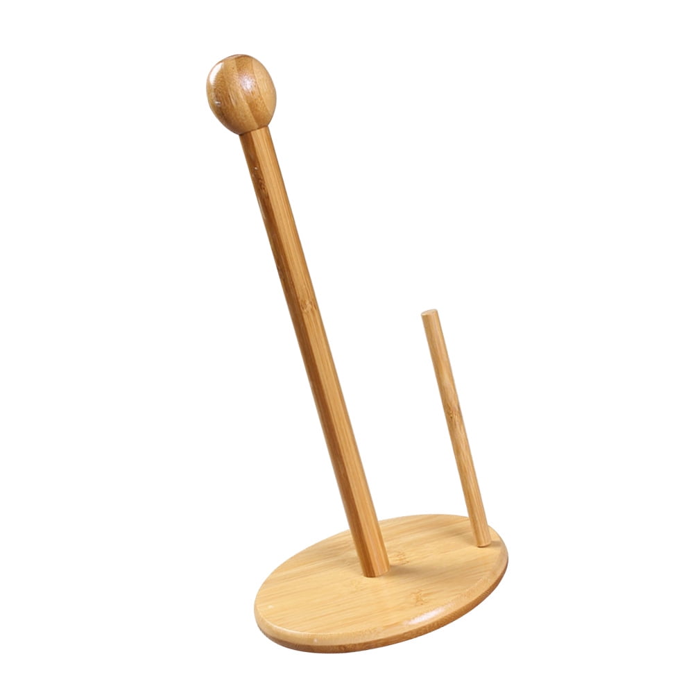 Changmusheng Bamboo Toilet Paper Holder Stand Roll Paper Organizer