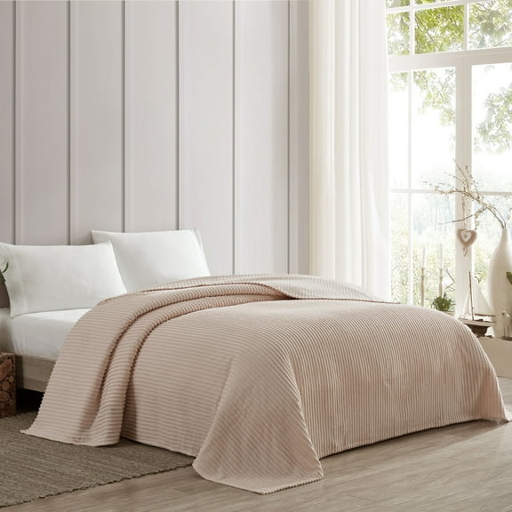 Channel Chenille Bedspread Blush Queen