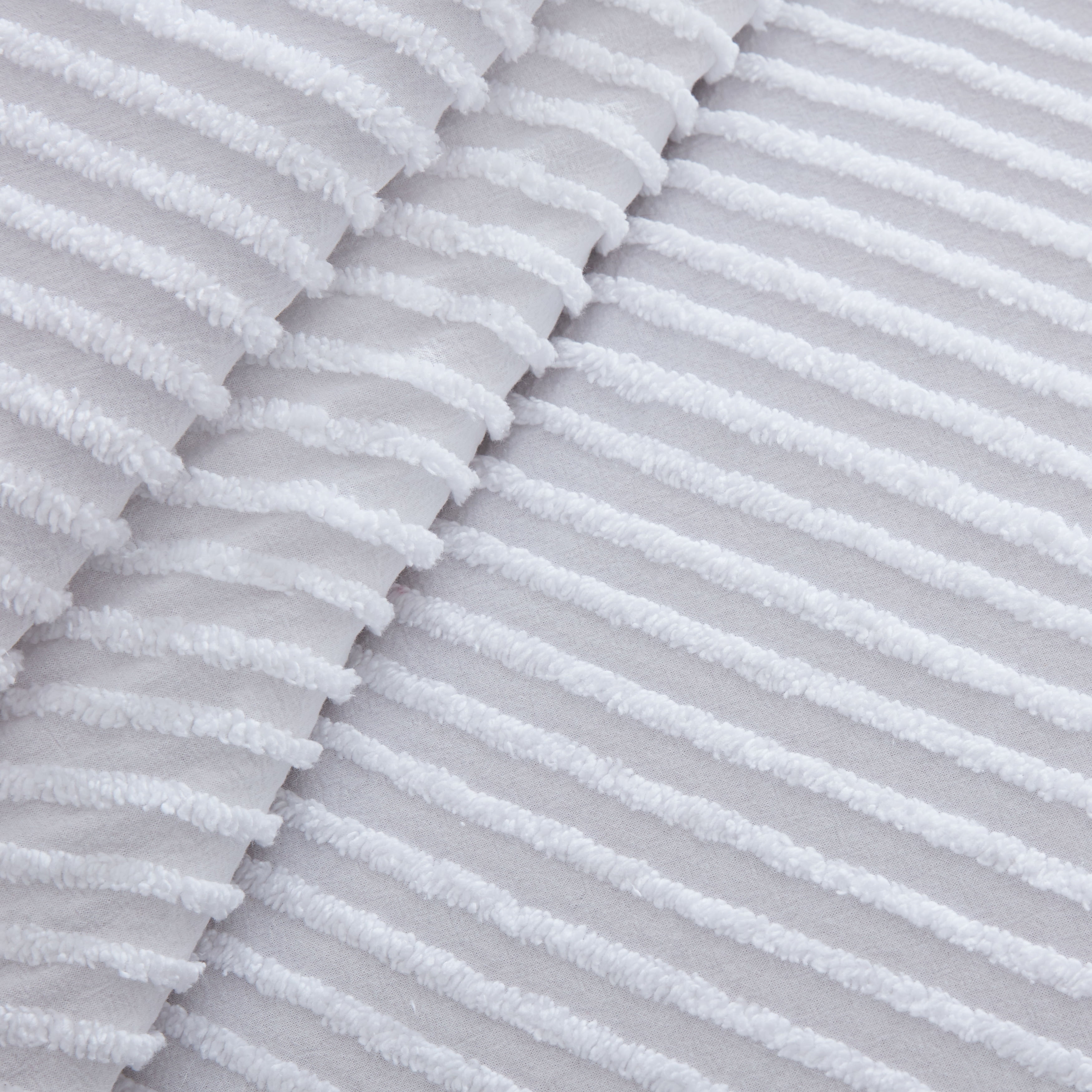 Channel Chenille Bedspread White King