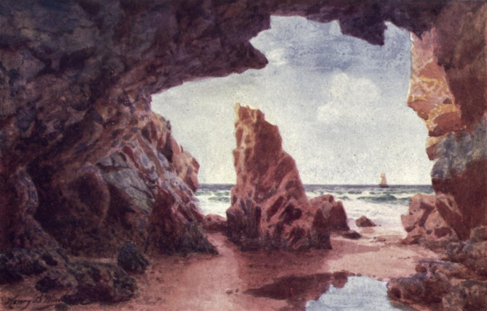 Channel Islands 1911 Needle Rock Jersey Canvas Art - Henry Bowser Wimbush (24 x 36)