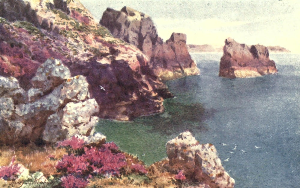 Channel Islands 1919 Fiquet Bay Jersey Canvas Art - Henry Bowser Wimbush (18 x 24)