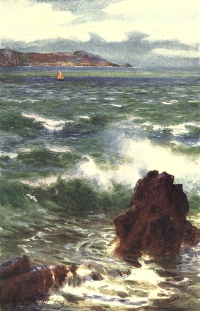 Channel Islands 1919 Noirmont Point Jersey Canvas Art - Henry Bowser Wimbush (18 x 24)
