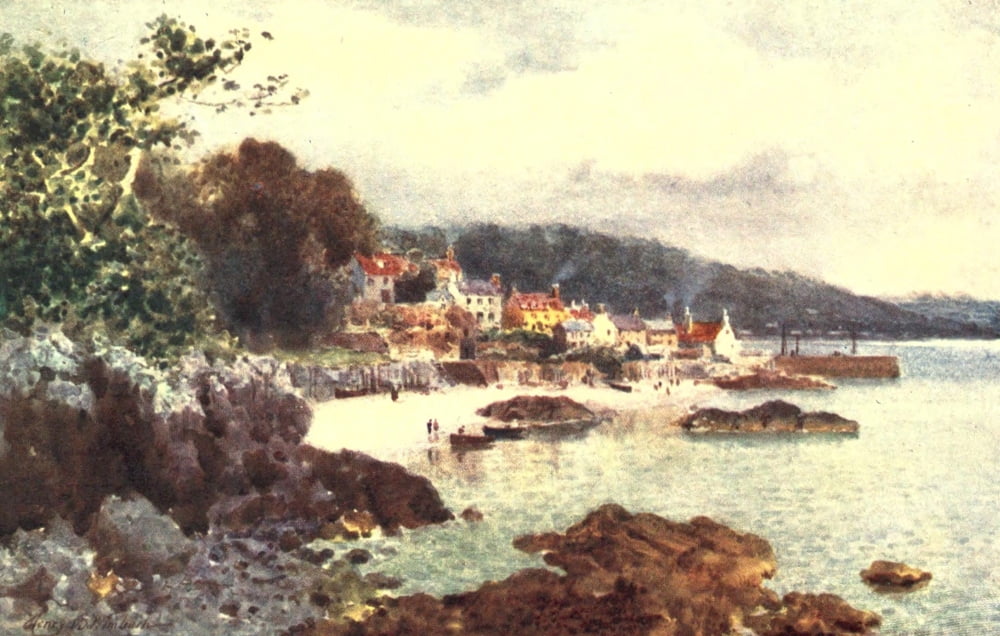 Channel Islands 1919 St Aubin Jersey Canvas Art - Henry Bowser Wimbush (24 x 36)
