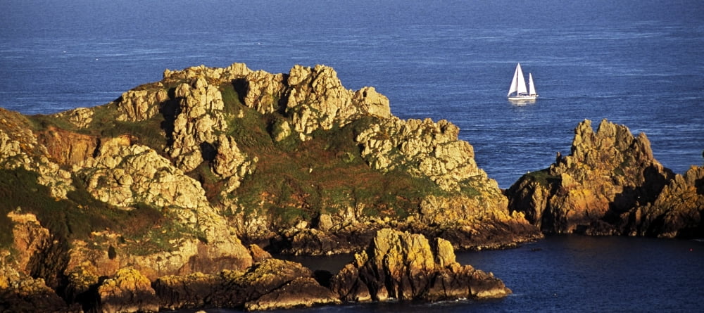 Channel Islands Atlantic Ocean Canvas Art - John Doornkamp Design Pics (44 x 20)