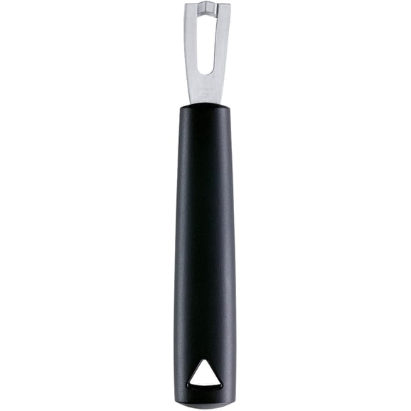 Channel Knife - Triangular, V-Shaped Stainless Steel Blade - Fruit & Vegetable Carving Tool for Garnishing - GreenGrip Handle - Dishwasher Safe - Made in Germany