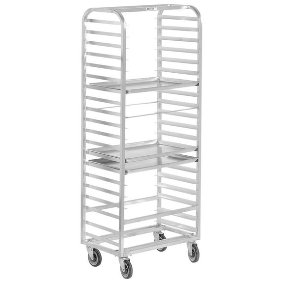 Channel Manufacturing 411A 20 Pan Side Load Aluminum Bun / Sheet Pan Rack - Assembled