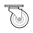 thumbnail image 1 of Channel Manufacturing CPS54H High-Temp Swivel Plate Caster, 1 of 2