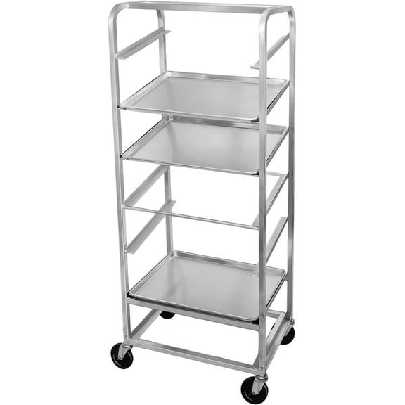 Channel Manufacturing SRS-7 7 Pan Side Load Angled Merchandising Cart