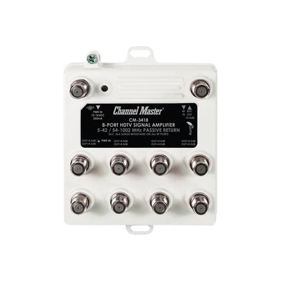 Channel Master 8 Port Distribution Amplifier 8 Port Distribution Amplifier