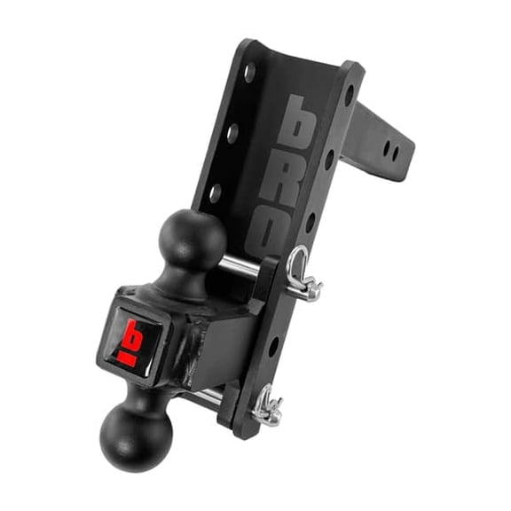 Channel Mount Kit 2" Shank, 6" Drop with Dual Ball