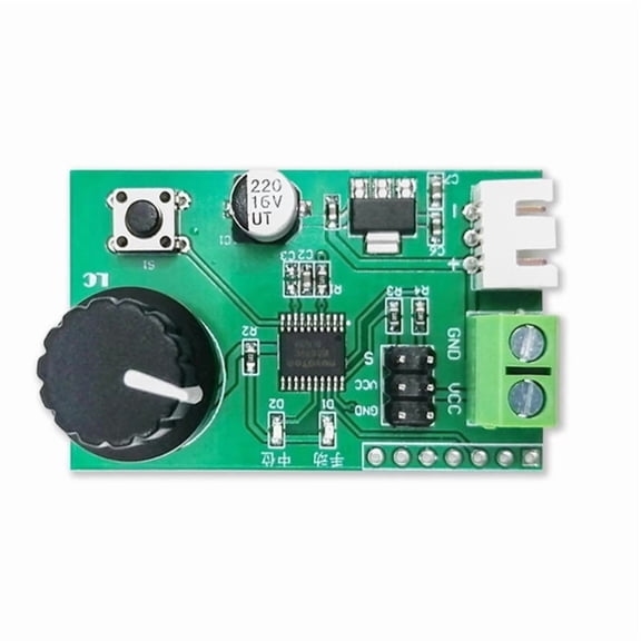 Channel Servo Tester Control Board with Knob for Precise Angle Adjustment and Serial Communication