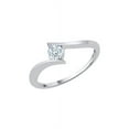thumbnail image 1 of Channel Set Diamond Promise Ring in 10K White Gold (1/5 cttw, G-H, I2/I3), 1 of 3
