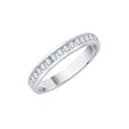 thumbnail image 1 of Channel Set Diamond Wedding Band in 14K White Gold (1/4 cttw, G-H, I2-I3), 1 of 2