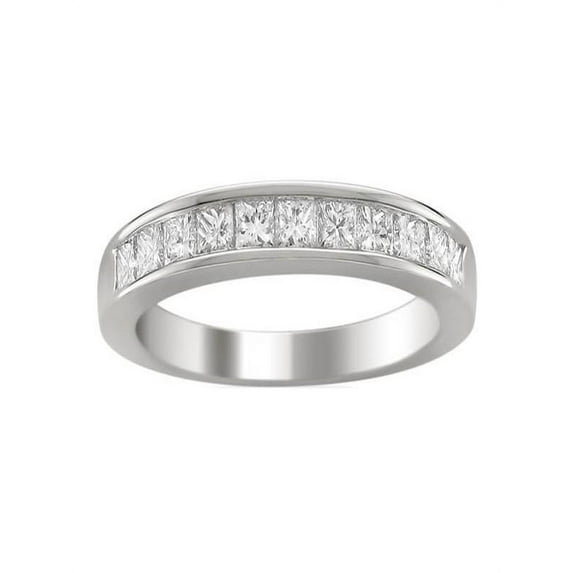 Channel Set Princess 1 Carat Wedding Ring Band