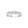 thumbnail image 1 of Channel Set Princess Cut Diamond Wedding Band in 10K White Gold (1/2 cttw, H-I, I2-I3), 1 of 2