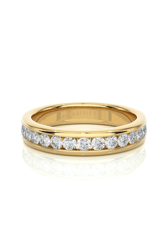 Channel-Set Round Diamond Eternity Band