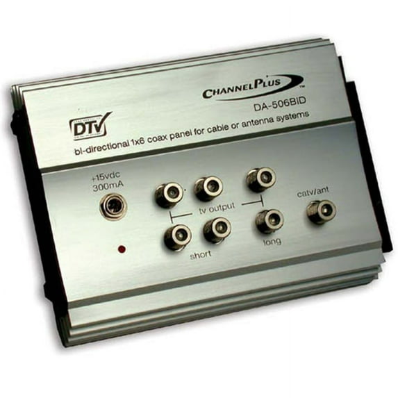 Channel Plus DA-506BID Bi-directional RF Distribution Amplifier