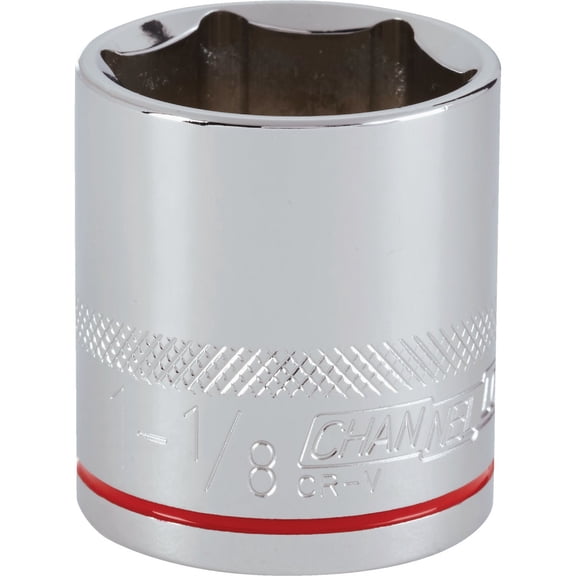 Channellock 1/2" Drive 1-1/8" 6-Point Shallow Standard Socket