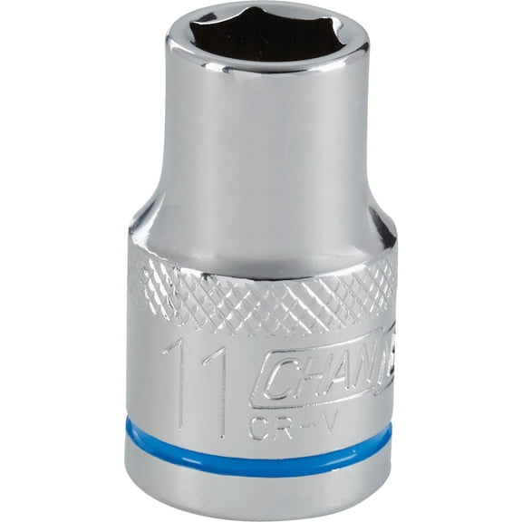 Channellock 1/2" Drive 11 mm 6-Point Shallow Metric Socket
