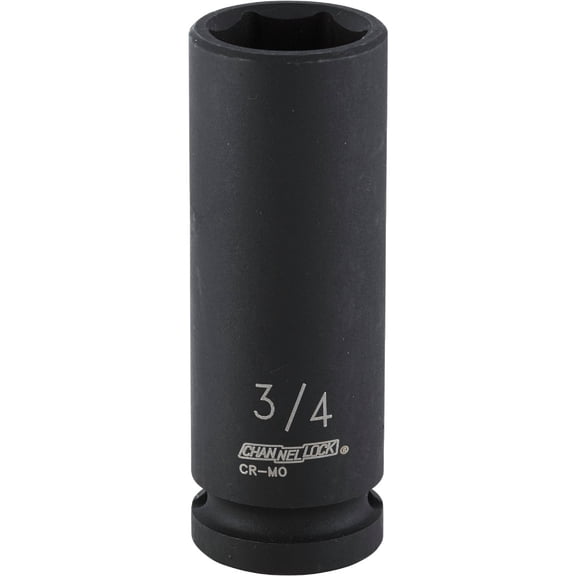 Channellock 1/2" Drive 3/4" 6-Point Deep Standard Impact Socket