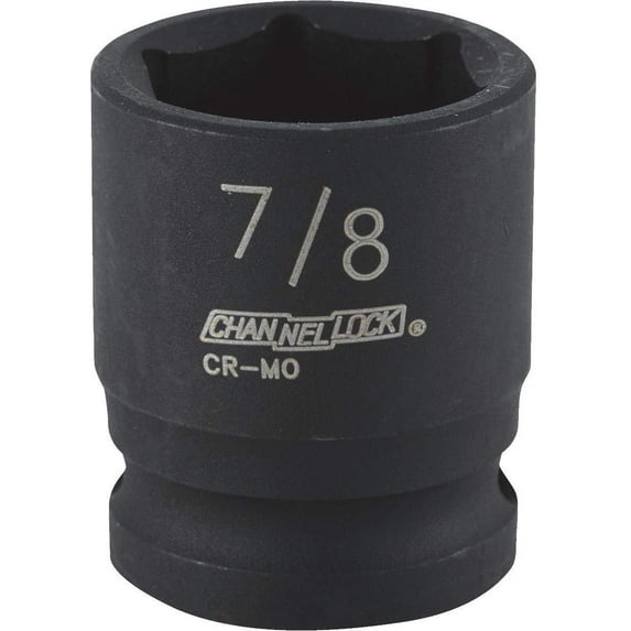 Channellock 1/2" Drive 7/8" 6-Point Shallow Standard Impact Socket