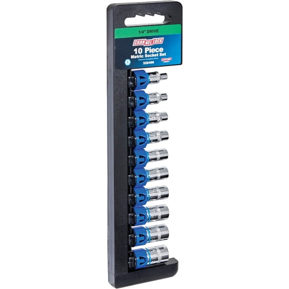 Channellock 10-Piece 1/4 In. Drive Metric Socket Set - Single Pack