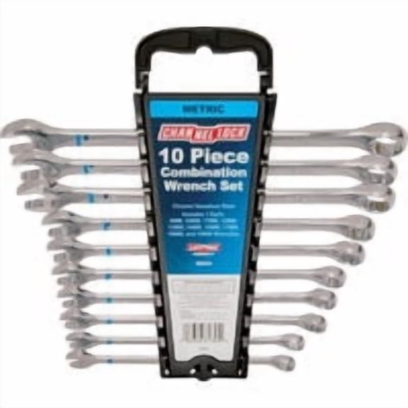 Channellock Hand Tool - Channellock 10-Piece Metric Combination Wrench Set - Pack of 12 Heavy-Duty Construction, Professional Use