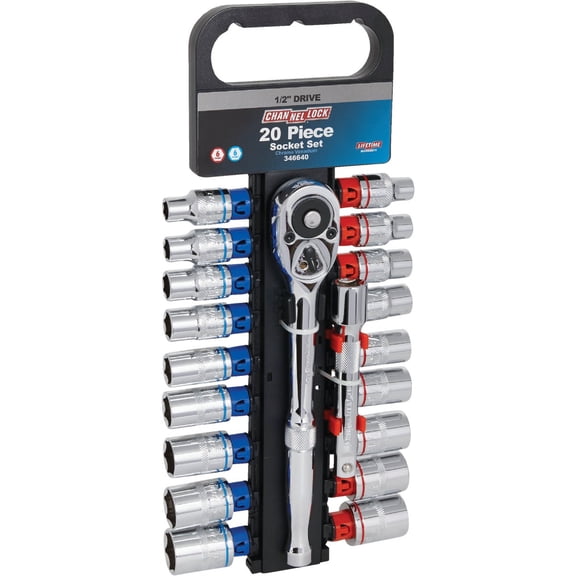 Channellock 20-Piece 1/2 In. Drive Socket Set - Single Pack