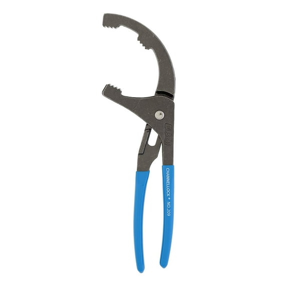 Channellock 209 9-Inch Oil Filter & PVC Pliers Ideal for Engine Filters, Conduit, and Fittings Forged from High Carbon Steel Made in the USA