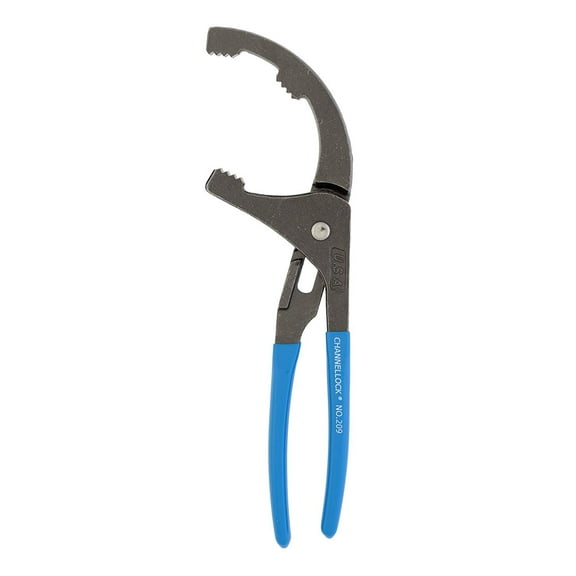 Channellock 209 9-Inch Oil Filter & PVC Pliers Ideal for Engine Filters, Conduit, and Fittings Forged from High Carbon Steel Made in the USA