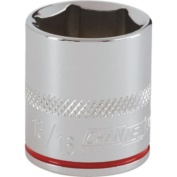 Channellock 3/8" Drive 13/16" 6-Point Shallow Standard Socket
