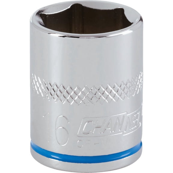 Channellock 3/8" Drive 16 mm 6-Point Shallow Metric Socket